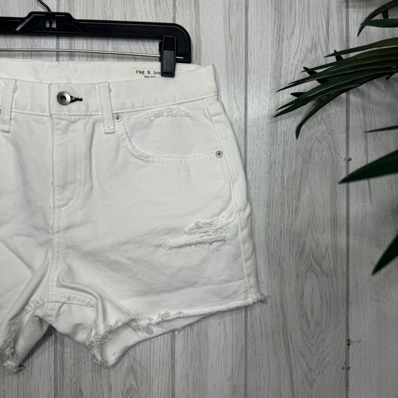 NWT Rag & Bone Boy Shorts White Martini size 26 NEW *FLAWED* - Picture 5 of 14